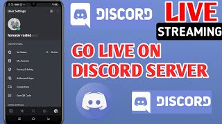 How to Stream on Discord Mobile -Go Live | New Feature || Go Live on Discord Server ||