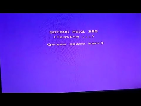 Msx1 BBS.  First testings.