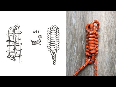 ABOK #541 Ashley Book of Knots - Over-and-Under Heaving Line Knot