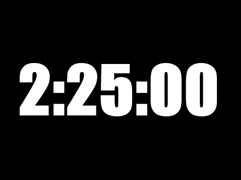 2 HOUR 25 MINUTE TIMER • 145 MINUTE COUNTDOWN TIMER ⏰ LOUD ALARM ⏰