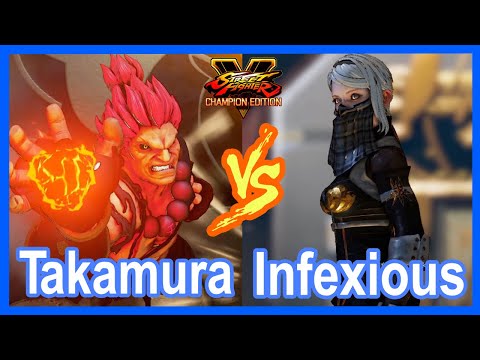 SFV Takamura (Akuma, Gouki) VS Infexious (Zeku)