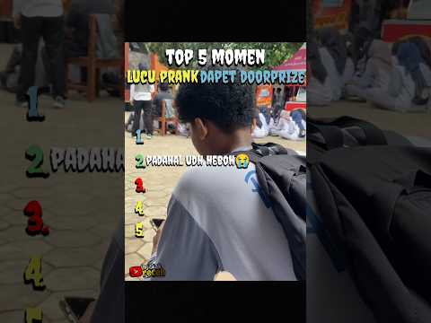 YouTube · Ngakak receh — Siap-siap tertawa! 😂 Cek 5 momen lucu prank yang bikin doorprize makin seru!