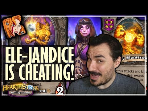 ELEMENTAL JANDICE IS CHEATING! - Hearthstone Battlegrounds