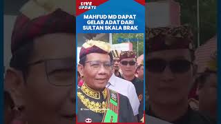 Kampanye di Lampung, Mahfud MD Terima Gelar Adat "Batin Perkasa Sai Bani Niti Hukum"