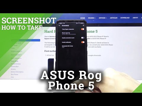 Capture Screen on ASUS ROG Phone 5 – Use Gestures to Take Screenshot
