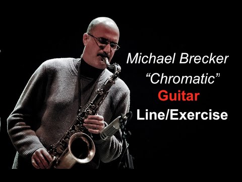 Michael Brecker style  Chromatic Lick as Alternate Picking Guitar exercise