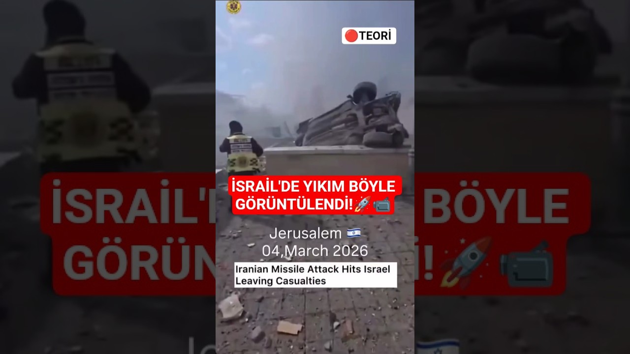 İSRAİL'DE YIKIM BÖYLE GÖRÜNTÜLENDİ!🚀💥 #shorts #iran #israil