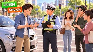 A Traffic Accident Near My Workplace | English Story | A2–B1