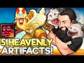 5 Heavenly - How Many Artifact and Support Items Can I Get? | TFT Inkborn Fables | Teamfight Tactics