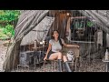 RAINY CAMP WITH A NEW CAR TENTㅣNATURE RAIN ASMR