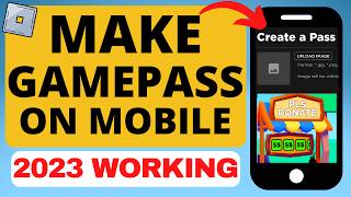How to Make Gamepass in Pls Donate Roblox Mobile - Working - iPhone & Android