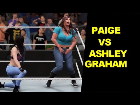 WWE 2K17 Paige vs Ashley Graham - Blue Jeans Match