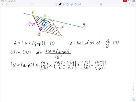 Übungsblatt5.3 – Analytische Geometrie – Abstand Punkt Gerade Aufg.1a und 2