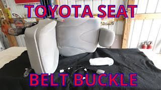 2011 Toyota Camry Seat Belt Assembly Replacement
