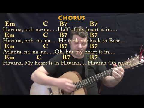 Havana (Camila Cabello) Strum Guitar Cover Lesson in Em with Chords/Lyrics - Em C B7