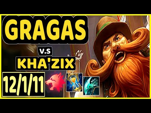 AMAZING (GRAGAS) vs KHA'ZIX - 12/1/11 KDA JUNGLE GAMEPLAY - EUW Ranked GRANDMASTER