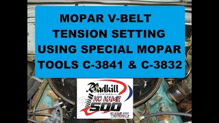 Mopar Alternator and Power Steering Pump Belt Installation with Special Tools #nonamenationals