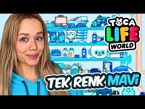 24 Saat Boyunca Her şey Mavi !? - Toca Life World  @GamzeKarta ​