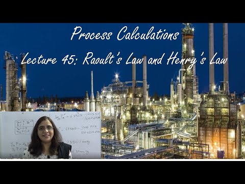 Lecture 45 Raoult's Law and Henry's Law