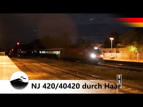 [4K] Kurz vor dem Corona-Lockdown light: ÖBB Nightjet NJ 420/40420 durch Haar