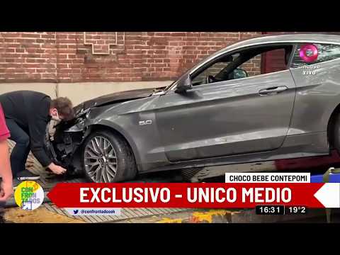 Bebe Contepomi choca su Ford Mustang