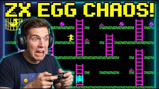 The Hardest ZX Spectrum Game? Chuckie Egg Gameplay