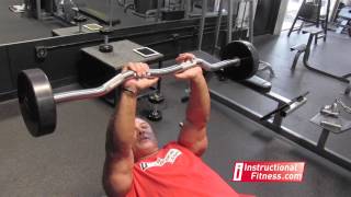 Close Grip EZ Bar Bench Press exercise video thumbnail