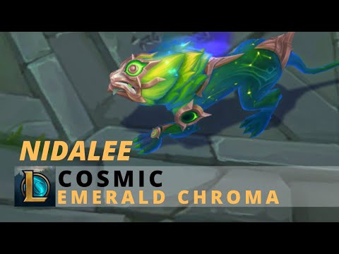 Cosmic Nidalee Emerald Chroma - League Of Legends