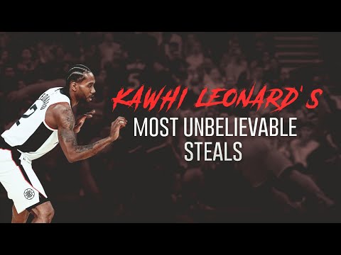 Kawhi Leonard's Most Unbelievable Steals😲