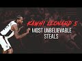 Kawhi Leonard's Most Unbelievable Steals😲