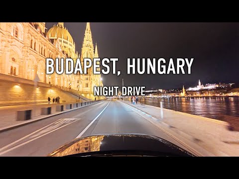 Budapest Night Drive in 4K