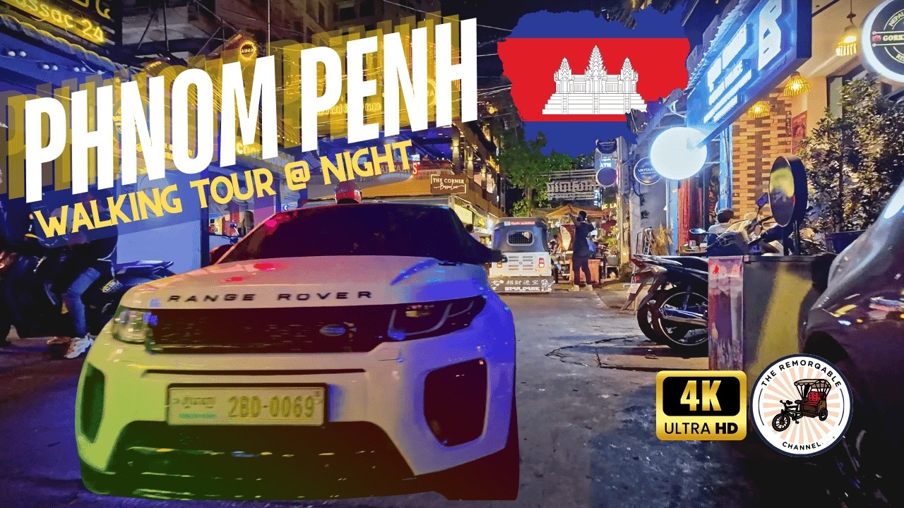 🇰🇭  Walking Phnom Penh BKK1 at Night: Top Nightlife &amp; Hidden Gems