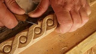 Эскиз плетенки для резьбы по дереву