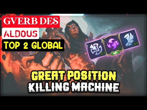 Great position | Top 2 Global Aldous by Gverb Des - Mobile legends