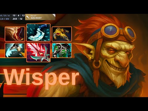 Wisper [Batrider] Unreal DMG | MID GAMEPLAY | Execration VS Heroic | 7.39e