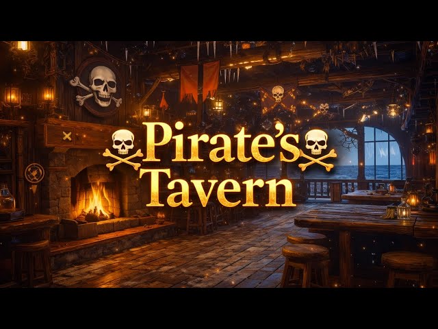 Pirate Tavern Music 🏴‍☠️ Cozy Sea Shanties & D&D Ambience for Sleep | 6 Hours ASMR
