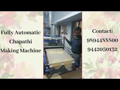 Mild Steel 1200W Automatic Conveyor Type Chapati Making Machine
