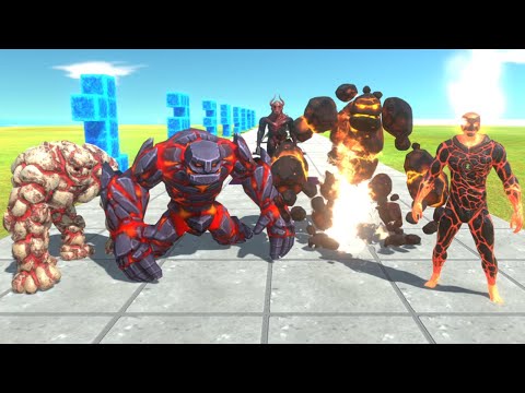 EVOLUTION OF LAVA GOLEM in Boss Units Test - Animal Revolt Battle Simulator