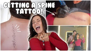 GETTING A SPINE TATTOO | Full Experience, Recap + Date Day!