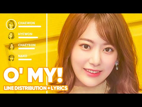IZ*ONE - O' My! (Line Distribution + Lyrics Color Coded) PATREON REQUESTED