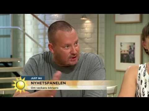 Nyhetspanelen om veckans börsoro: "Kolla inte så mycket" - Nyhetsmorgon (TV4)