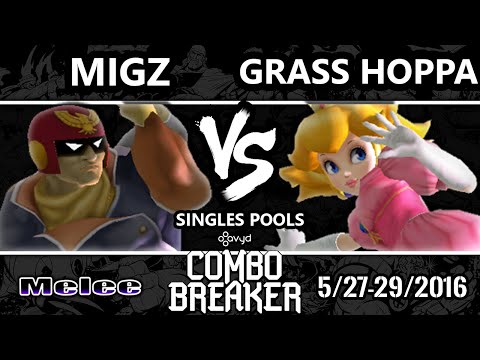 CB2016 Pools - Migz (Captain Falcon) Vs. Grass Hoppa (Peach) SSBM - Smash Melee