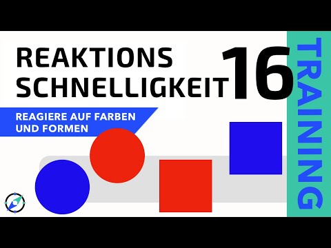 Reaktionstraining 16 - Reagiere auf Formen und Farben (doppelte Form, unterschiedlich)