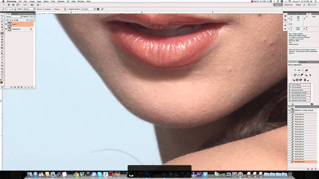 Professional Beauty Retouch - Detail Enhancement Video Tutorial