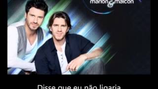 Preciso de você agora   Marlon e Maicon  com letra