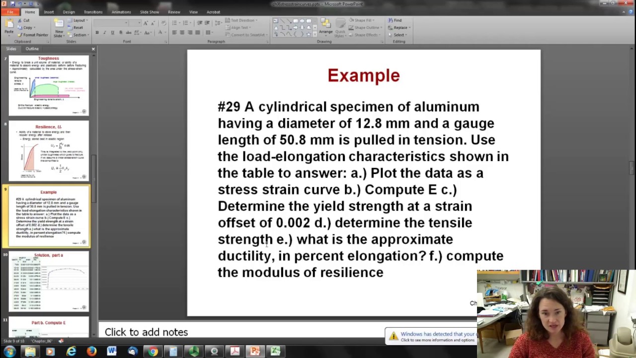 Getting info from Stress Strain Curves