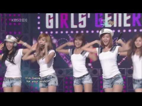 [HQ] 090724 Music Bank - SNSD - Tell me your wish (Genie)