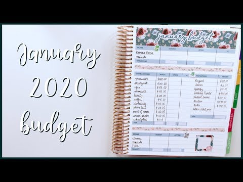Budget with Me: January 2020 Monthly Budget Using Cash Envelopes