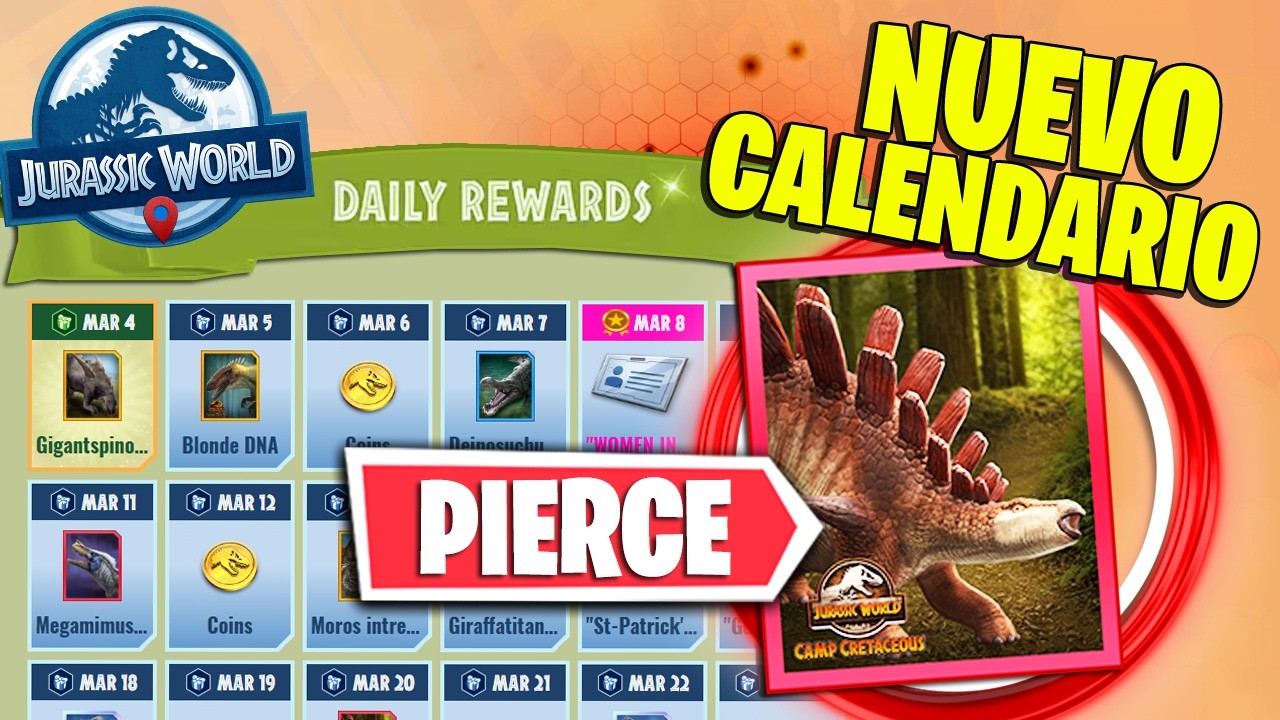 LLEGA PIERCE de CAMP CRETACEUS, NUEVA ISLA, CAMBIOS en DRON de EXPEDICIÓN Jurassic World Alive