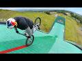 Riding Backwards Down A Ski Slope On ONE WHEEL World First